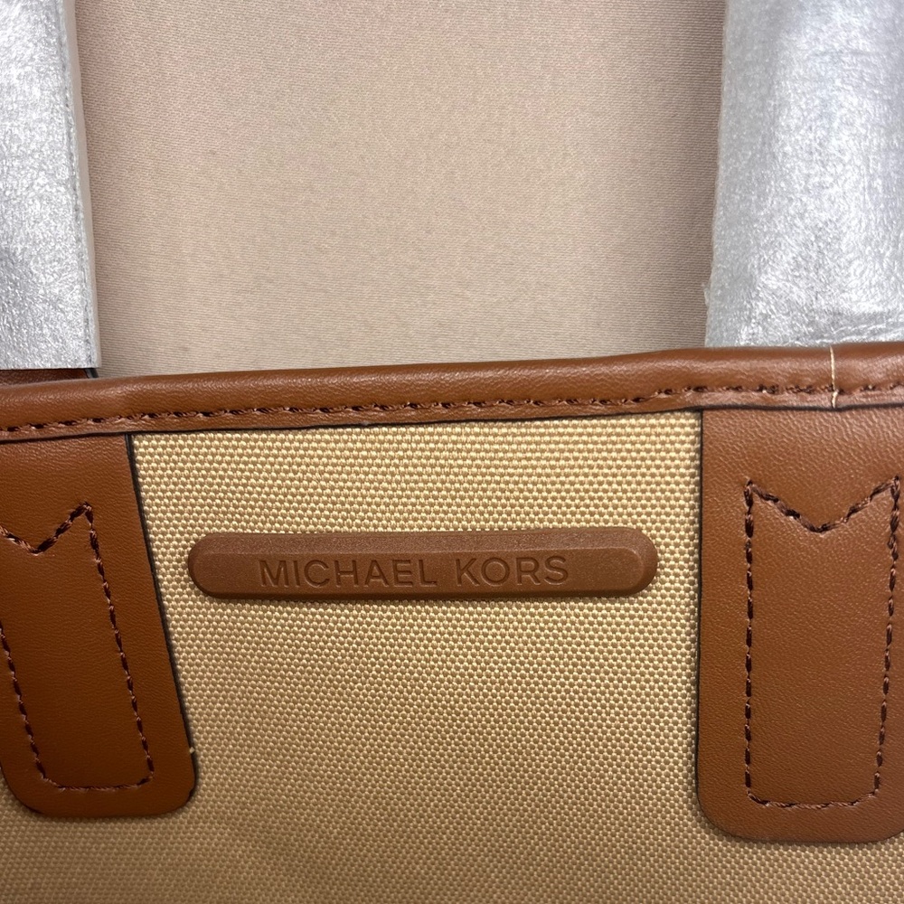 Michael Kors Tan and Brown Jodie Tote - Picture 8 of 12